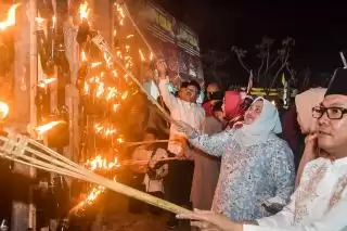 'Gegap Gempita' Festival Lampu Colok di Mandau, Ini Titah Bupati Bengkalis