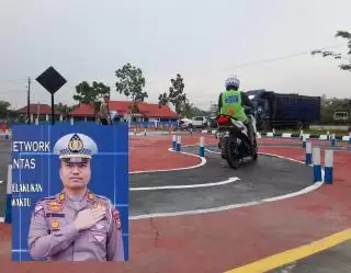 Polres Bengkalis Terapkan Sirkuit Baru Ujian Praktik SIM C, Ini Kata Warga Tentang Trek 'S'