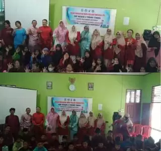 DPKLH Meranti Masuk Sekolah Sosialisasi Cara Pengurangan Sampah