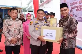 Peduli Budaya Literasi, Kapolres Meranti Resmikan Perpustakaan Apung