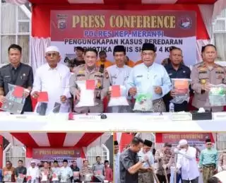 Jaringan Internasional, Polres Meranti Cokok 3 Pelaku dan Sita 4 Kilogram Sabu