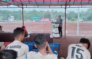Buka Turnamen Futsal Tingkat Kabupaten di Desa Muntai Barat, Ini Pesan Kapolres Bengkalis