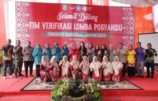 Tim Verifikasi Pusat Nilai Posyandu Berprestasi Tingkat Nasional 2023 di Duri