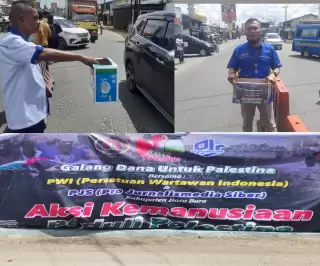 Peduli Palestina, Cuma 1 Jam Donasi Dari Warga Dikumpulkan Wartawan Di Batubara Hampir Capai Rp2 Juta