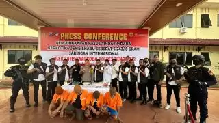 Timgab Gulung 4 Kurir Sabu Jaringan Internasional di Bengkalis dan Pekanbaru