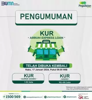 KUR Pegadaian Resmi Buka Tahun 2024, Ayo Cek Syarat!