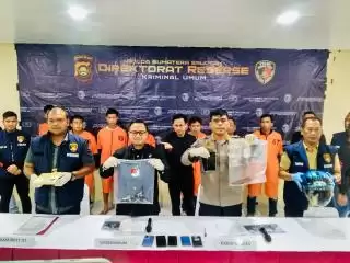Komplotan Perampok Sadis Nasabah Bank di Muara Enim Berhasil Dibekuk Tim Jatanras Polda Sumsel