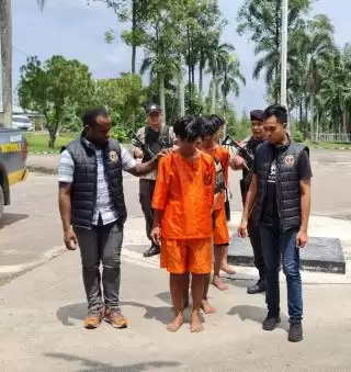 Resmob Polsek Mandau Borgol Lima Pemuda Spesialis Maling Kotak Amal Masjid