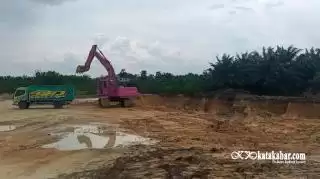 Diduga Galian C Ilegal Marak di Dayun, Ada yang Dekat Mapolres Siak!