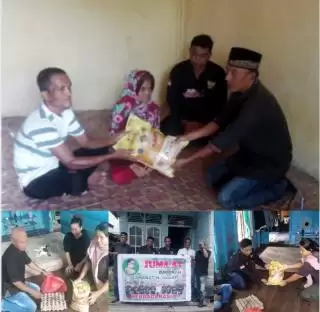 'Jumat Barokah', Sahabat Asmar Serahkan Paket Sembako ke Warga Dhuafa