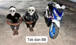 Maling Sepeda Motor, Dua Pria Digaruk Tim Opsnal Polsek Mandau