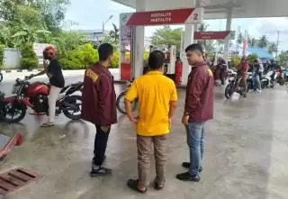 Pastikan Stok BBM, Satreskrim Polres Kepulauan Meranti Cek SPBU