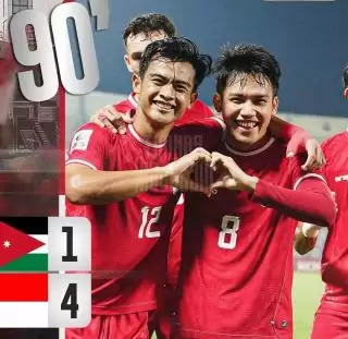 Bantai Yordania 1-4, Indonesia Lolos 8 Besar Piala Asia U23 2024