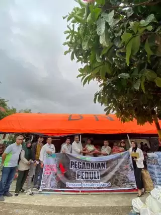Pegadaian Salurkan Bantuan Untuk Korban Banjir Bandang Sumbar