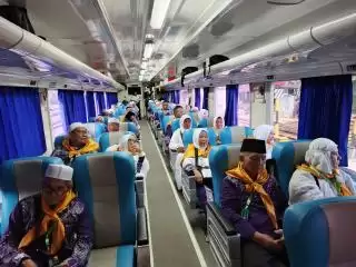 KAI Divre I Sumut Kembali Layani Rombongan Jemaah Haji Kabupaten Labuhanbatu dengan Kereta Api