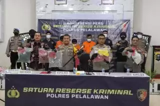 Polres Pelalawan Ringkus Tiga Pelaku Kasus Pencabulan Anak Bawah Umur