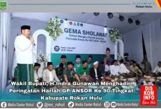 Wabup Rohul Hadiri Harlah GP Ansor Tingkat Kabupaten Rokan Hulu ke 90 2024