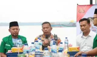 'Jumat Curhat' Bersama GP Ansor, Kapolres Kepulauan Meranti: Kedepankan Harkamtibmas