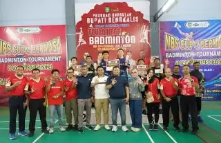 Turnamen Badminton MBS Cup 4 Bermasa Pematang Pudu Ditutup, Ini Pemenangnya