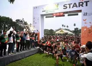 Lintasi Kebun Sawit Sergai, GAPKI Sumut Gelar 'Oil Palm Marathon, Run for Sustainable Oil Palm'