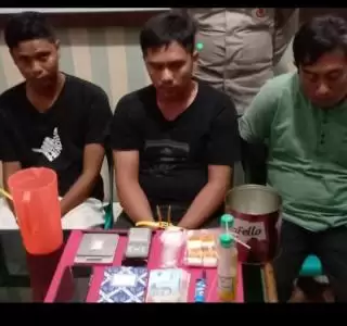 Oknum ASN dan Pecatan Polisi di Inhu Ditangkap Edarkan Narkoba