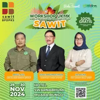Ayo Ramaikan! EMG dan BPDPKS Taja Workshop UKMK Olahan Kelapa Sawit