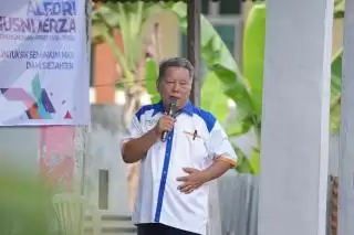 'Pak Simbolon' Senang Rumahnya Jadi Lokasi Kampanye Alfedri, Ajak Masyarakat Coblos Nomor 3