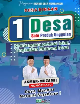 H Asmar Usung Program Satu Desa Satu Produk dan Internet Gratis