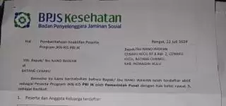 Warga Inhu Pertanyakan status Surat Pemberitahuan BPJS Kesehatan, Ini Kata Pejabatnya