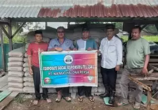 Mentereng, PT NHR Bantu Bangun Mesjid di Seberida