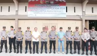 Bersama Kapolres Tim Supervisi Polda Riau Cek Kantor KPU, Bawaslu dan Gudang Logistik