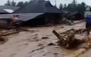 Banjir Bandang Melanda Desa Kota Tua Tantom Tapsel, Ratusan Warga Mengungsi
