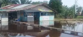 Curah Hujan Tinggi, Banjir Masih Menerjang Tiga Daerah di Riau, Pelalawan Paling Parah