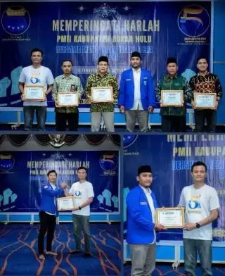 PC PMII Rohul Gelar Tasyakuran Harlah ke 5, Fakchruddin Siregar Borong Dua Penghargaan