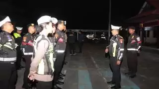 Operasi Keselamatan 2025, Sat Lantas Polres Meranti Gelar Patroli Malam Hari