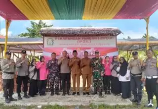 Polsek Rangsang Gelar Nobar Live Streaming Launching Program P2L