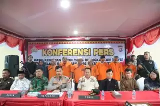 Selama Dua Pekan, Polres Inhu Ungkap 20 Kasus Narkotika, Bekuk 24 Tersangka