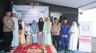 Buka Puasa Bersama Anak Yatim dan Dhuafa, Ini Harapan Kapolres Kepulauan Meranti