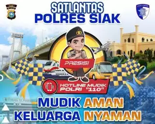 Polres Siak Kenalkan Hotline Polri 110, Mudik Aman-Keluarga Nyaman