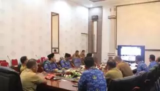 Virtual, Bupati Rohul Ikuti Rakor Penyelenggara Pemerintah Daerah