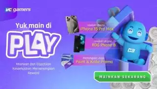 VCGamers Rilis Fitur PLAY, Top Up Game Bisa Dapat iPhone 15 Pro Max