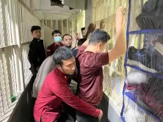 Cegah Peredaran Narkoba, Ditjenpas Sumut dan TNI Polri Razia Mendadak di Rutan Kelas 1 Medan