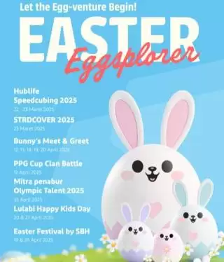 Keseruan Easter Eggsplorer di Hublife Taman Anggrek Residences