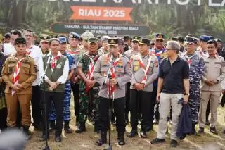 Hadiri Jambore Karhutla 2025 di Riau, Ini Harapan Bupati Rohul