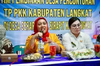 Ketua TP PKK Langkat Dorong Desa Serapit Jadi Percontohan' AKU HATINYA PKK'