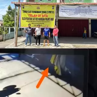 Dirusak OTK, Spanduk Penyitaan Aset 'Ratu Narkoba' di Inhu Dipasang Polisi Lagi