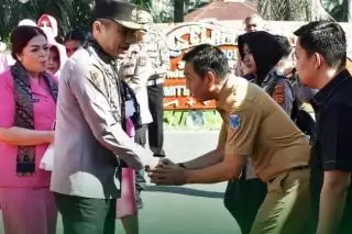 Bupati Fadhil Arief Sambut Kunker Kapolda Jambi ke Polres Batang Hari