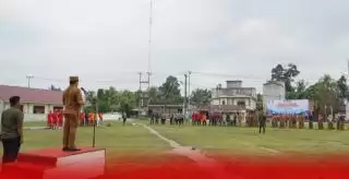 Wabup Rohul Pimpin Apel Siaga Penanganan Karhutla di Kepenuhan Hulu