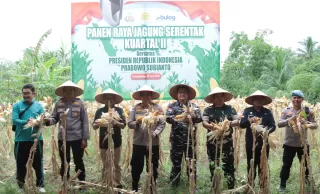 Kapolres Kepulauan Meranti Ikuti Panen Raya Jagung Kuartal II Nasional Secara Virtual