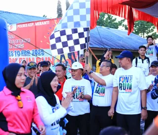 Bupati dan Wabup Kepulauan Meranti Ajak Masyarakat Sukseskan Riau Bhayangkara Run 2025